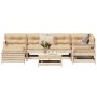 Juego de sofás de jardín 7 piezas madera maciza de pino von , Gartensets - Ref: Foro24-3250956, Preis: 400,68 €, Rabatt: %