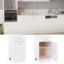 Weißer Holzwerkstoff-Küchenschubladenschrank 40x46x81,5cm von vidaXL, Küchenschränke - Ref: Foro24-801212, Preis: 72,78 €, Ra...