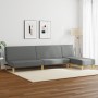 Juego de sofás 2 piezas tela gris oscuro by , Sofas - Ref: Foro24-3216292, Price: 354,63 €, Discount: %
