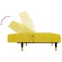 Juego de sofás 2 piezas terciopelo amarillo de , Sofás - Ref: Foro24-3216299, Precio: 396,44 €, Descuento: %