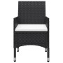 Set de bistró jardín 3 pzas ratán sintético madera maciza negro von , Gartensets - Ref: Foro24-3095935, Preis: 197,28 €, Raba...