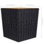 Set de bistró jardín 3 pzas ratán sintético madera maciza negro von , Gartensets - Ref: Foro24-3095935, Preis: 197,28 €, Raba...