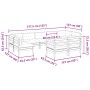 Set de sofás jardín 9 pzas con cojines madera de abeto Douglas by , Garden sets - Ref: Foro24-3299634, Price: 881,24 €, Disco...