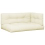 Cojines para sofá de palets 3 unidades tela crema by , Cushions for chairs and sofas - Ref: Foro24-3217125, Price: 89,41 €, D...