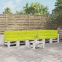 Cojines para palés 7 piezas tela verde brillante von , Kissen für Stühle und Sofas - Ref: Foro24-3217152, Preis: 216,34 €, Ra...