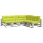 Cojines para palés 7 piezas tela verde brillante von , Kissen für Stühle und Sofas - Ref: Foro24-3217152, Preis: 216,34 €, Ra...