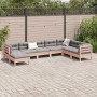 Set de sofás jardín 8 pzas con cojines madera de abeto Douglas von , Gartensets - Ref: Foro24-3299579, Preis: 848,21 €, Rabat...