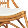 Silla de ratán lino marrón claro de , Sillones - Ref: Foro24-325483, Precio: 162,22 €