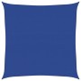 Toldo de vela cuadrado HDPE azul 160 g/m² 6x6 m
