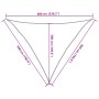 Toldo de vela triangular HDPE amarillo 160 g/m² 5x5x6 m by , Umbrellas - Ref: Foro24-311595, Price: 36,40 €, Discount: %
