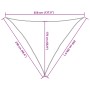 Toldo de vela triangular HDPE naranja 160 g/m² 2,5x2,5x3,5 m von , Sonnenschirme - Ref: Foro24-311691, Preis: 18,31 €, Rabatt: %