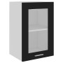 Schwarzer Hängeschrank aus Sperrholz und Glas, 40 x 31 x 60 cm von vidaXL, Küchenschränke - Ref: Foro24-802506, Preis: 54,97 ...