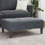 Reposapiés de terciopelo gris oscuro 77x55x31 cm by , Ottomans - Ref: Foro24-4007376, Price: 68,23 €, Discount: %