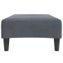 Reposapiés de terciopelo gris oscuro 77x55x31 cm by , Ottomans - Ref: Foro24-4007376, Price: 68,23 €, Discount: %