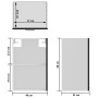 Schwarzer Hängeschrank aus Sperrholz und Glas, 40 x 31 x 60 cm von vidaXL, Küchenschränke - Ref: Foro24-802506, Preis: 54,97 ...