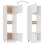 Armario de microondas madera contrachapada blanco 60x57x207 cm de vidaXL, Armarios de cocina - Ref: Foro24-802546, Precio: 21...