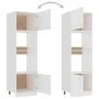 Weißer Mikrowellenschrank aus Sperrholz, 60 x 57 x 207 cm von vidaXL, Küchenschränke - Ref: Foro24-802546, Preis: 201,55 €, R...