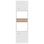 Armario de microondas madera contrachapada blanco 60x57x207 cm de vidaXL, Armarios de cocina - Ref: Foro24-802546, Precio: 21...