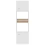 Weißer Mikrowellenschrank aus Sperrholz, 60 x 57 x 207 cm von vidaXL, Küchenschränke - Ref: Foro24-802546, Preis: 201,55 €, R...