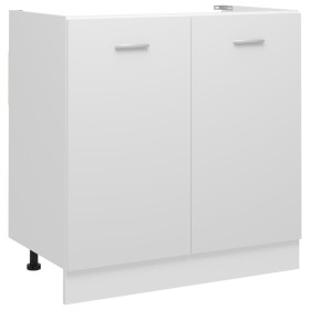 Armario bajo fregadero madera ingeniería blanco 80x46x81,5 cm de vidaXL, Armarios de cocina - Ref: Foro24-801196, Precio: 73,...