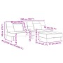 Sofá cama de 2 plazas con taburete terciopelo gris oscuro von , Sofas - Ref: Foro24-3258111, Preis: 311,36 €, Rabatt: %