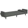 Sofá cama de 2 plazas con taburete tela gris oscuro by , Sofas - Ref: Foro24-3258124, Price: 341,75 €, Discount: %