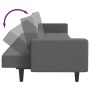 Sofá cama de 2 plazas con taburete tela gris oscuro by , Sofas - Ref: Foro24-3258124, Price: 341,75 €, Discount: %