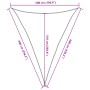 Toldo de vela triangular HDPE gris claro 160 g/m² 5x6x6 m de , Sombrillas - Ref: Foro24-4002010, Precio: 37,23 €, Descuento: %