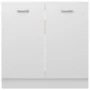 Under-sink cabinet in white engineered wood, 80x46x81.5 cm by vidaXL, Kitchen cabinets - Ref: Foro24-801196, Price: 73,40 €, ...