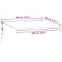 Toldo retráctil aluminio y tela gris antracita y blanco 4x3 m von , Markisen - Ref: Foro24-3216140, Preis: 783,54 €, Rabatt: %