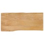Tablero de mesa borde natural madera maciza mango 80x40x2,5 cm by , Table tops - Ref: Foro24-370706, Price: 51,78 €, Discount: %