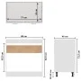 Untertischschrank aus Holz weißes Ingenieurholz 80x46x81,5 cm von vidaXL, Küchenschränke - Ref: Foro24-801196, Preis: 71,80 €...