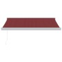 Toldo retráctil manual color burdeos 350x250 cm by , Awnings - Ref: Foro24-3215314, Price: 821,05 €, Discount: %