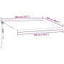 Toldo retráctil automático burdeos 300x250 cm von , Markisen - Ref: Foro24-3215728, Preis: 622,13 €, Rabatt: %