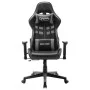 Silla de gaming de cuero sintético negro y gris de vidaXL, Sillones para videojuegos - Ref: Foro24-20506, Precio: 179,30 €, D...