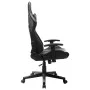 Silla de gaming de cuero sintético negro y gris de vidaXL, Sillones para videojuegos - Ref: Foro24-20506, Precio: 179,30 €, D...