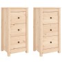 Aparadores 2 unidades madera maciza de pino 40x35x80 cm by , Sideboards - Ref: Foro24-813740, Price: 156,96 €, Discount: %