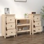 Aparadores 2 unidades madera maciza de pino 40x35x80 cm by , Sideboards - Ref: Foro24-813740, Price: 156,96 €, Discount: %
