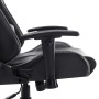 Schwarz-grauer Gaming-Stuhl aus Kunstleder von vidaXL, Gaming-Stühle - Ref: Foro24-20506, Preis: 182,27 €, Rabatt: %