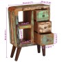Aparador de madera maciza reciclada 55x30x80 cm by , Sideboards - Ref: Foro24-374902, Price: 238,39 €, Discount: %