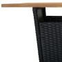 Mesa y taburetes altos jardín 5 pzas y cojines ratán PE negro by , Garden sets - Ref: Foro24-3261481, Price: 412,42 €, Discou...