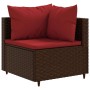 Set muebles de jardín 7 piezas y cojines ratán sintético marrón von , Gartensets - Ref: Foro24-3308117, Preis: 534,51 €, Raba...