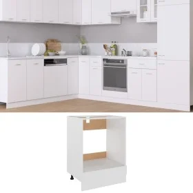 White engineered wood oven cabinet 60x46x81.5 cm by vidaXL, Kitchen cabinets - Ref: Foro24-802497, Price: 63,98 €, Discount: %