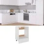 Weißer Ofenschrank aus Holzwerkstoff, 60 x 46 x 81,5 cm von vidaXL, Küchenschränke - Ref: Foro24-802497, Preis: 61,77 €, Raba...