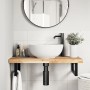 Encimera tocador baño madera maciza acacia sin tratar 80x40x4cm by , bathroom vanities - Ref: Foro24-3279672, Price: 68,91 €,...