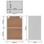 Küchenhängeschrank aus Sperrholz, 39,5 x 31 x 60 cm von vidaXL, Küchenschränke - Ref: Foro24-801257, Preis: 61,21 €, Rabatt: %