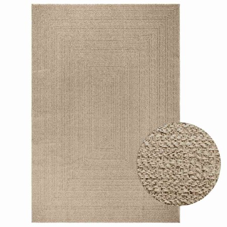 Alfombra ZIZUR aspecto yute interior/exterior beige 200x290 cm