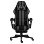 Gaming chair with footrest black and gray synthetic leather by vidaXL, Office chairs - Ref: Foro24-20530, Price: 146,39 €, Di...