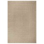 Alfombra ZIZUR aspecto yute interior/exterior beige 200x290 cm
