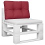 Cojín para sofá de palets de tela rojo tinto 60x40x12 cm von , Kissen für Stühle und Sofas - Ref: Foro24-360566, Preis: 19,78...
